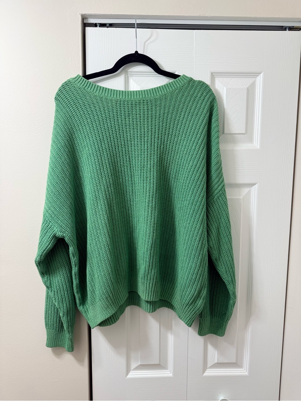 Green Knit Women's Sweater